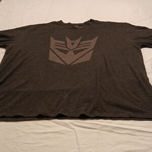 Trans Formers Charcoal Short Sleeve Tee XXL